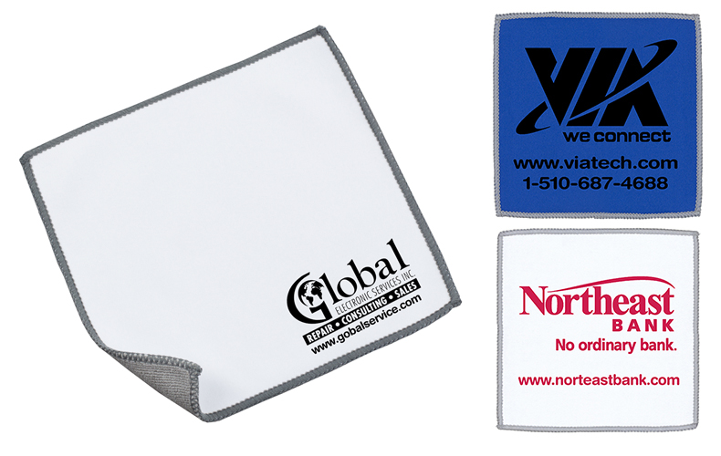 6”x 6” 2-in-1 Spot Color Microfiber Cleaning Cloth and Towel